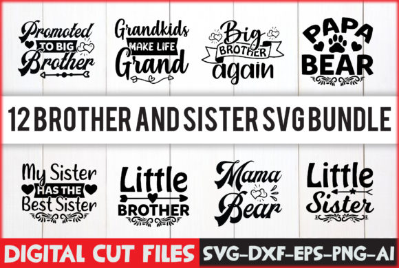 Brother and Sister SVG Bundle - Download Now